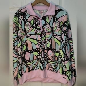 Girl's Justice Quarter Zip CX Butterfly Pullover